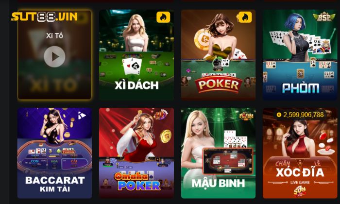 Sut88 - Nhà Cái Cá Cược Thể Thao Uy Tín Hàng Đầu Việt Nam Kho game Sut88 đáp ứng mọi nhu cầu và sở thích cá nhân