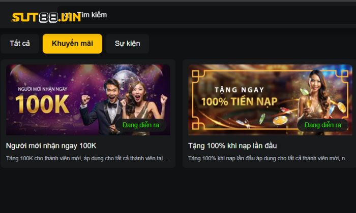 Sut88 - Nhà Cái Cá Cược Thể Thao Uy Tín Hàng Đầu Việt Nam Sut88 còn có những chương trình khuyến mãi cực kỳ hấp dẫn